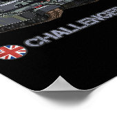 Koude Oorlog Britse FV4034 Challenger 2 zware tank Poster (Hoek)