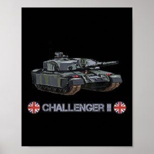 Koude Oorlog Britse FV4034 Challenger 2 zware tank Poster