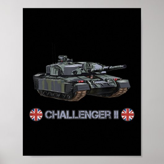Koude Oorlog Britse FV4034 Challenger 2 zware tank Poster (Voorkant)