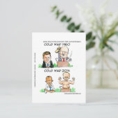 Koude Oorlogen van 1960 en 2014 Grappig Briefkaart (Staand voorkant)