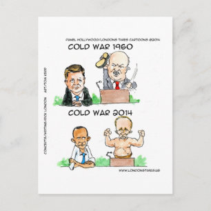 Koude Oorlogen van 1960 en 2014 Grappig Briefkaart