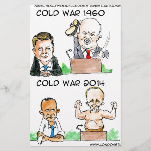 Koude Oorlogen van 1960 en 2014 Grappig Briefpapier