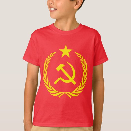 Koude Oorlogscommunistische Kinderen Hanes T-Shirt (Voorkant)