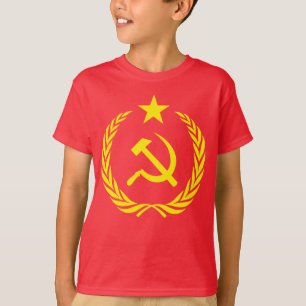 Koude Oorlogscommunistische vlag Kinder Hanes TAGL T-shirt