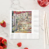 Koude Oplossing in een Warme Delicatessenwinkel Servet (Insitu)