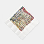 Koude Oplossing in een Warme Delicatessenwinkel Servet (Hoek)