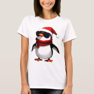 Koude Pinguïn Kerstmis T-shirt