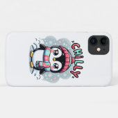 Koude Pinguïn Sneeuwachtige Sjaal Knuffel Case-Mate iPhone Case (Achterkant (horizontaal))