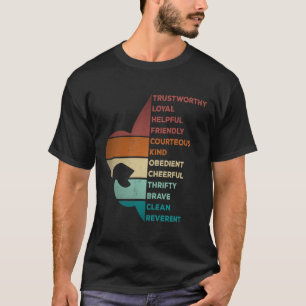 Koude Retro Vintage Stijl Verkennerswet T-shirt