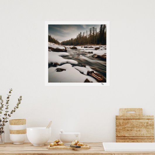 Koude rivier poster (Keuken)