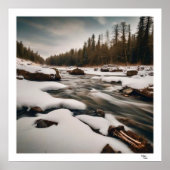 Koude rivier poster (Voorkant)