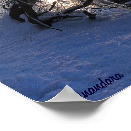 Koude rivier poster (Hoek)