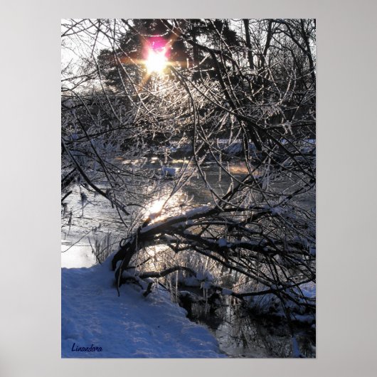 Koude rivier poster (Voorkant)