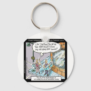 Koude Schone Handen Met Vuurwapens Grappige Cadeau Sleutelhanger