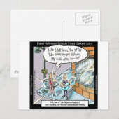 Koude schone handen W/Pistolen Funny Gifts & T - s Briefkaart (Voorkant / Achterkant)