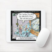 Koude schone handen W/Pistolen Funny Gifts & T - s Muismat (Met muis)