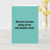 Koude schouder, kat heeft je tong? kaart (Gele Bloem)