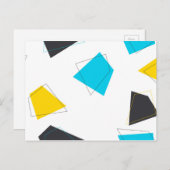 Koude, speelse, moderne, trendy, stedelijke patroo briefkaart (Voorkant / Achterkant)