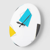 Koude, speelse, moderne, trendy, stedelijke patroo grote klok (Hoek)