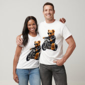 Koude Stoere Fietsbeer Teddybeer Kunst T-shirt (Unisex)