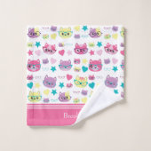 Koude vaat met brillenglazen, roze bad handdoek (Wasdoekje)