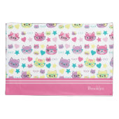 Koude vaat met brillenglazen, roze kussensloop (Achterkant)