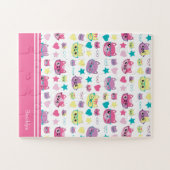 Koude vaat met brillenglazen, roze legpuzzel (Horizontaal)