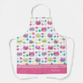 Koude vaat met brillenglazen, roze schort (Voorkant)