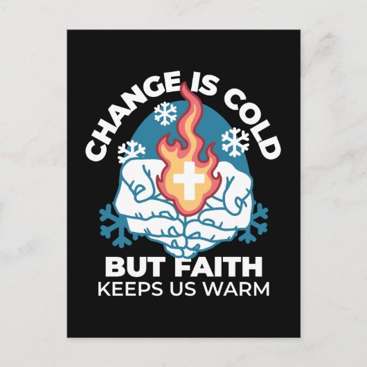 Koude verandering, het vuur van het geloof - Motiv Briefkaart (Voorkant)