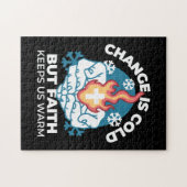 Koude verandering, het vuur van het geloof - Motiv Legpuzzel (Horizontaal)