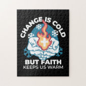 Koude verandering, het vuur van het geloof - Motiv Legpuzzel (Verticaal)