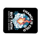 Koude verandering, het vuur van het geloof - Motiv Magneet (Horizontaal)