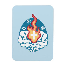 Koude verandering, het vuur van het geloof - Motiv Magneet