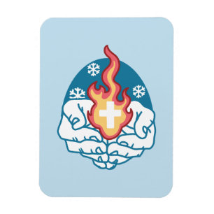 Koude verandering, het vuur van het geloof - Motiv Magneet