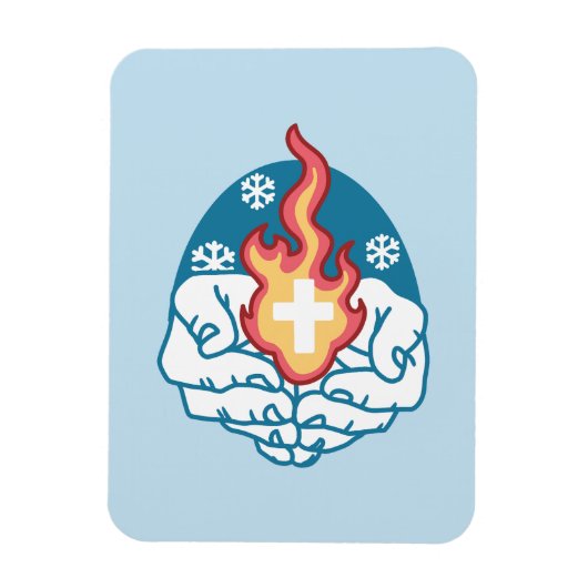 Koude verandering, het vuur van het geloof - Motiv Magneet (Verticaal)