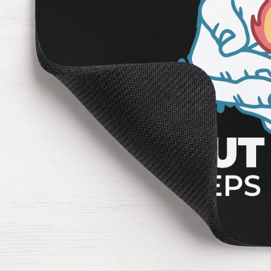 Koude verandering, het vuur van het geloof - Motiv Muismat (Hoek)