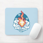 Koude verandering, het vuur van het geloof - Motiv Muismat (Met muis)