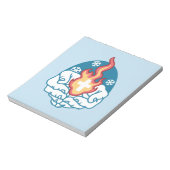 Koude verandering, het vuur van het geloof - Motiv Notitieblok (Linkerzijde)