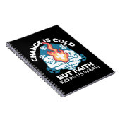 Koude verandering, het vuur van het geloof - Motiv Notitieboek (Rechterzijde)