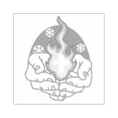 Koude verandering, het vuur van het geloof - Motiv Rubberstempel (Afrduk)