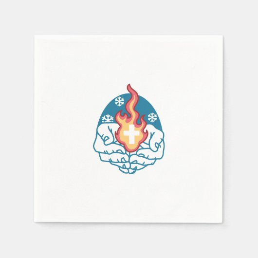 Koude verandering, het vuur van het geloof - Motiv Servet (Voorkant)