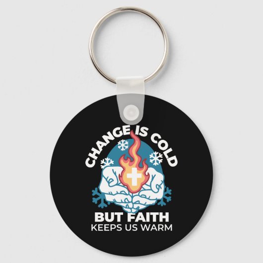 Koude verandering, het vuur van het geloof - Motiv Sleutelhanger (Voorkant)