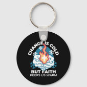 Koude verandering, het vuur van het geloof - Motiv Sleutelhanger (Achterkant)