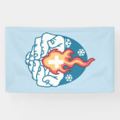 Koude verandering, het vuur van het geloof - Motiv Spandoek (Horizontaal)