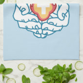 Koude verandering, het vuur van het geloof - Motiv Theedoek (Gevouwen)