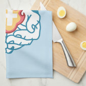 Koude verandering, het vuur van het geloof - Motiv Theedoek (Quarter Fold)