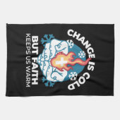 Koude verandering, het vuur van het geloof - Motiv Theedoek (Horizontaal)