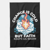Koude verandering, het vuur van het geloof - Motiv Theedoek (Verticaal)