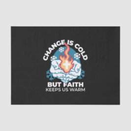 Koude verandering, het vuur van het geloof - Motiv Tissuepapier