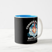 Koude verandering, het vuur van het geloof - Motiv Tweekleurige Koffiemok (Voorkant rechts)
